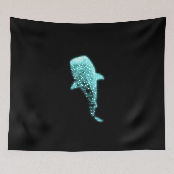 Item preview, Glowing Blue Neon Whale Shark Optical illusion designed and sold by lachataigne.