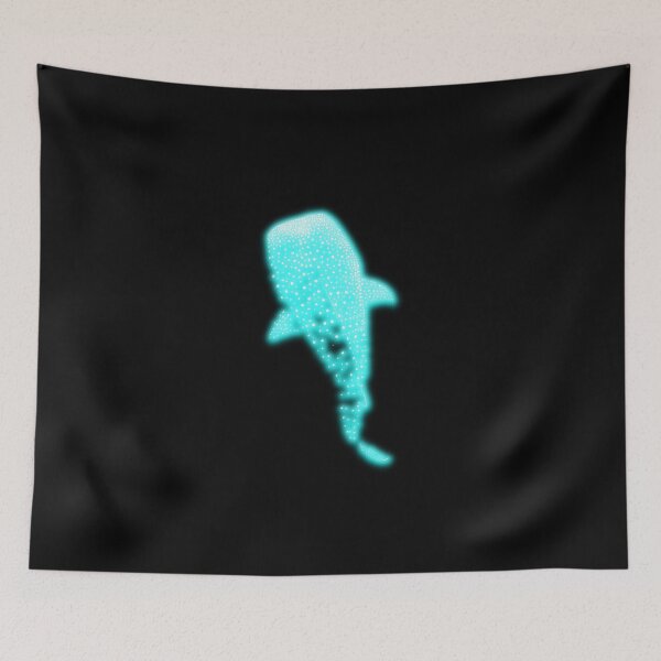 Item preview, Glowing Blue Neon Whale Shark Optical illusion designed and sold by lachataigne.