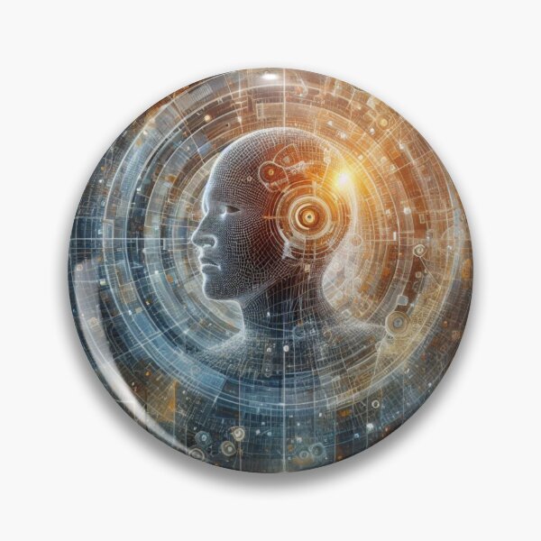 Artikelvorschau, Digital Mind: Ein Porträt der künstlichen Intelligenz entworfen und verkauft von Lyavalio.