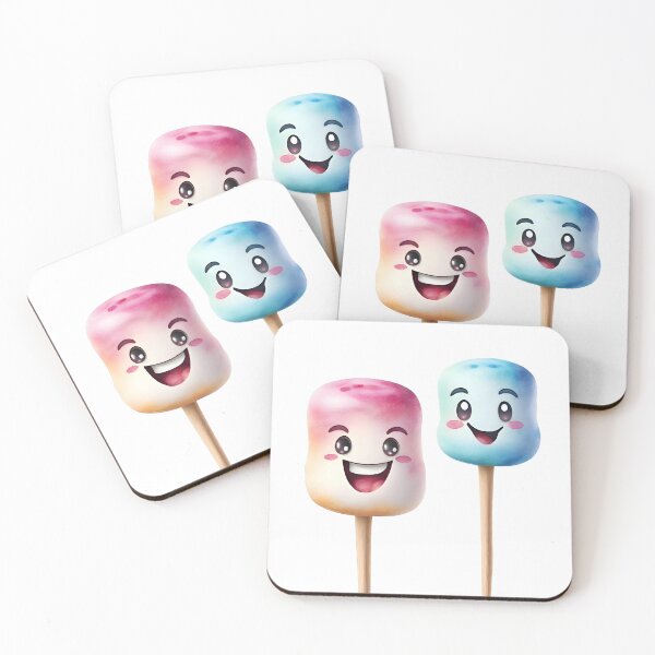 Item preview, Cute Marshmallow on Stick designed and sold by CuteAndAesthetic.