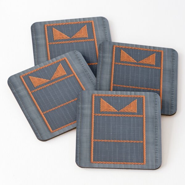 Item preview, Jeans clothes, orange embroidered 3 designed and sold by Kader101.