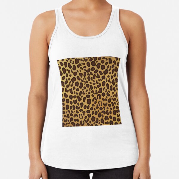 Leopard Cheetah animal spots Racerback Tank Top