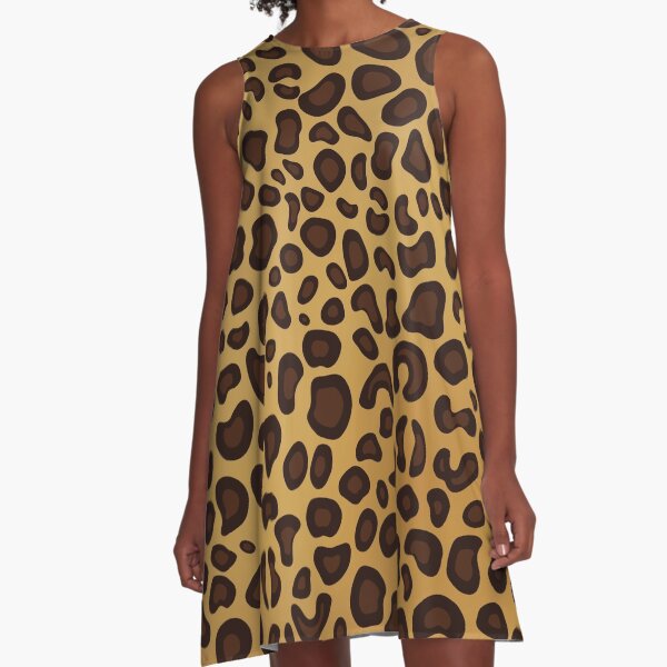 Leopard Cheetah animal spots A-Line Dress