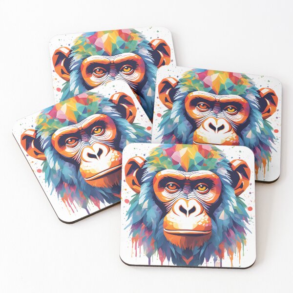 Item preview, Colorful Ape designed and sold by ArtsyWishesShop.