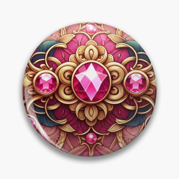 Item preview,  Luxury Floral Chain Digital Art In Pink designed and sold by mymagicstoreus.