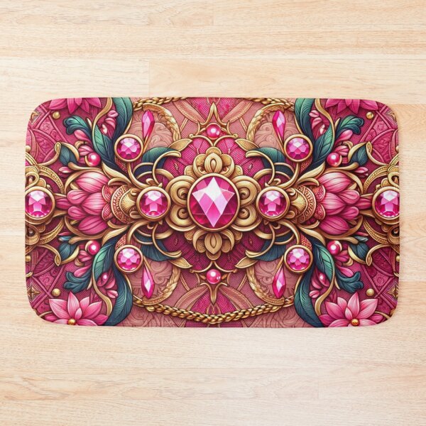 Item preview,  Luxury Floral Chain Digital Art In Pink designed and sold by mymagicstoreus.