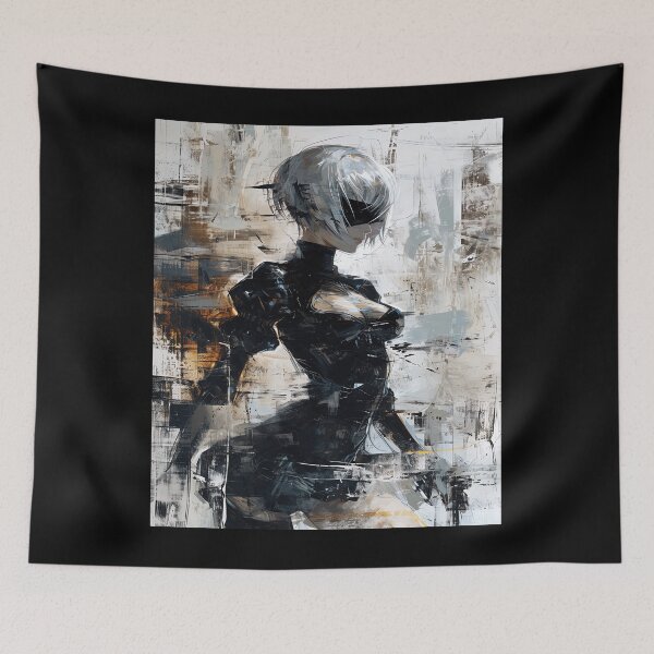 Aperçu de l'œuvre 2B - Nier Automata - Combattre Android créée et vendue par Splatter-arts.