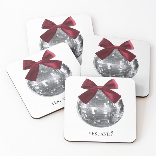 Item preview, yes, and? disco ball with ribbon  designed and sold by vanvanxoxo.