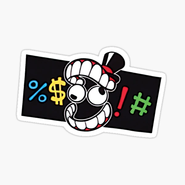 The Amazing Digital Circus - Censored Sticker - BLEEP! - amazing