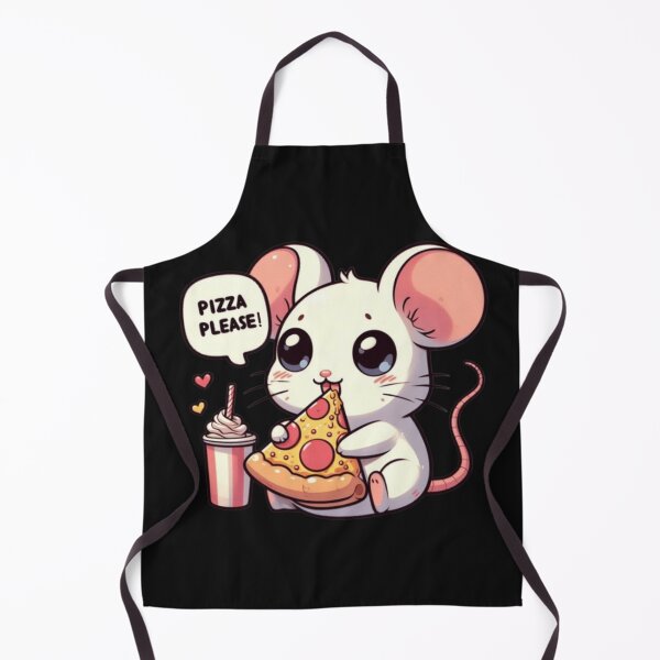 Item preview, "I love pizza" cute mouse with pizza designed and sold by Culmika.