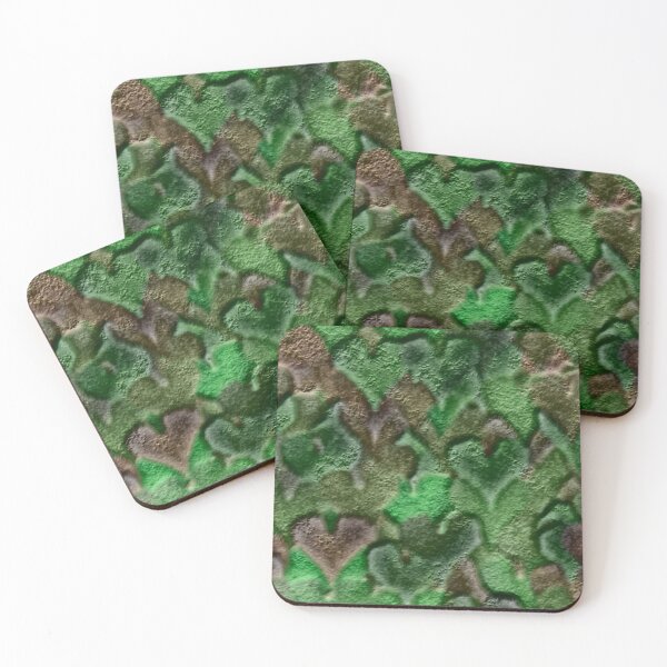 Item preview, 3D Green and Brown Camo Heart Carving Pattern designed and sold by TheRulerofEarth.
