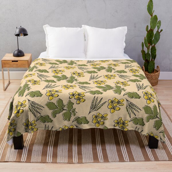 Item preview, Chelidonium Majus floral vector pattern designed and sold by Aeterna Prints.