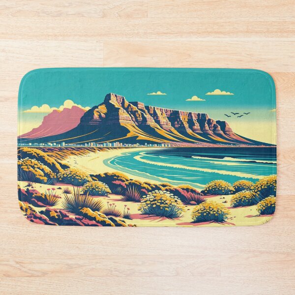 Item preview, Vintage Cape Town Travel Poster Sticker | Howzit South Africa | Explore Table Mountain designed and sold by d247.