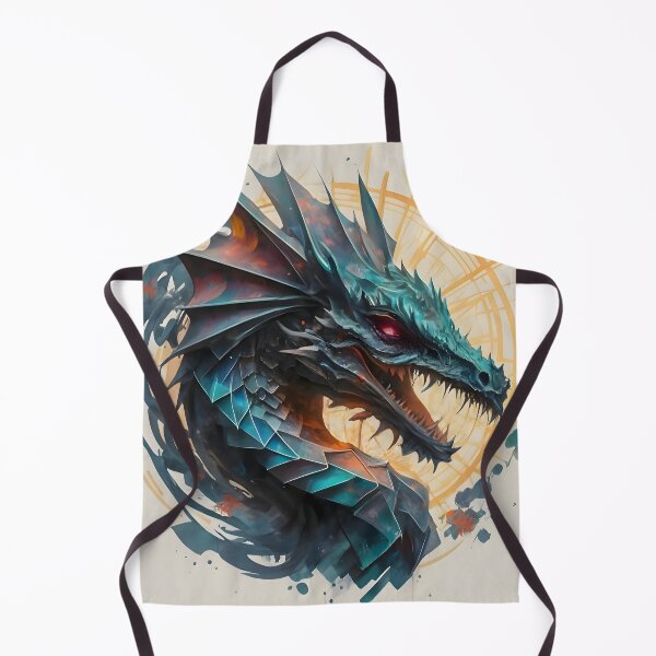 Item preview, Geometric Abstract Glitch Dragon designed and sold by DragonRealms.