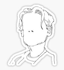 B&W Sketch - Bane’s World Sticker