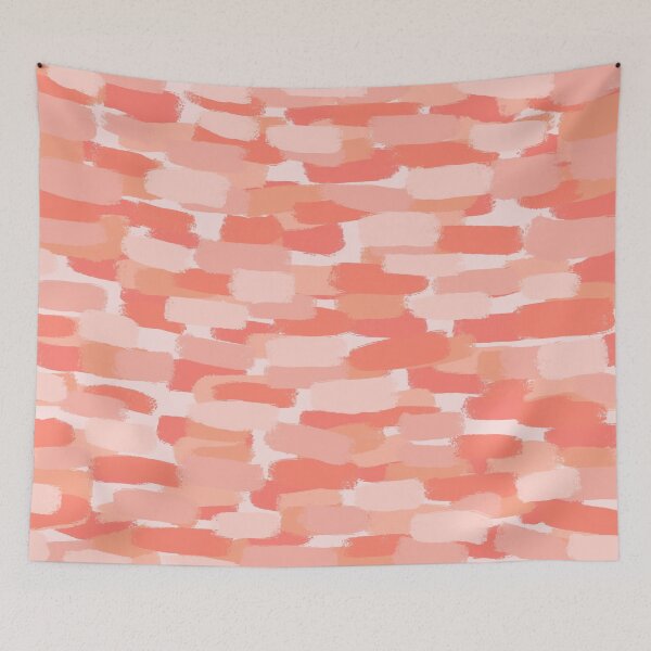 Item preview, Abstract, Peach and Orange, Paint Brush Stroke Effect designed and sold by OneThreeSix.