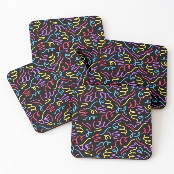 Item preview, Abstract Lines Neon Pastel Lines Pattern for Crazy people  designed and sold by crazymessygirl.
