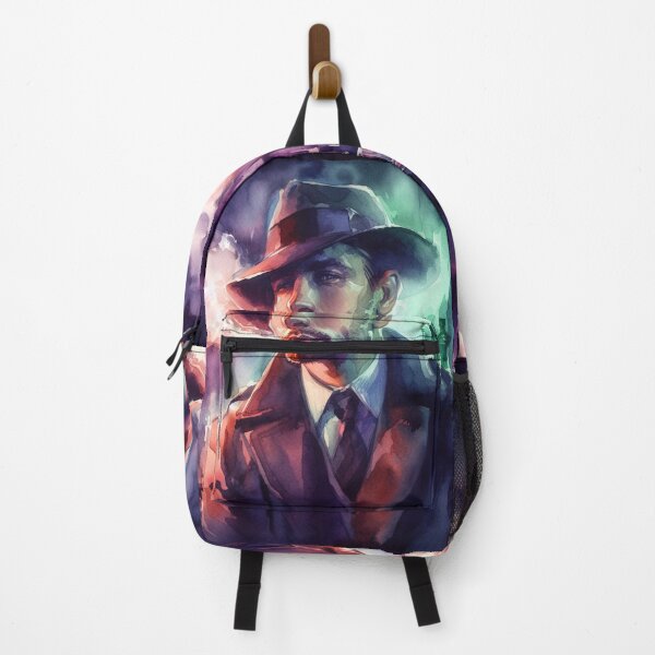 Item preview, Neo Noir Vintage Detective in Smoky Bar [Watercolor] designed and sold by RESToRAPTOR.