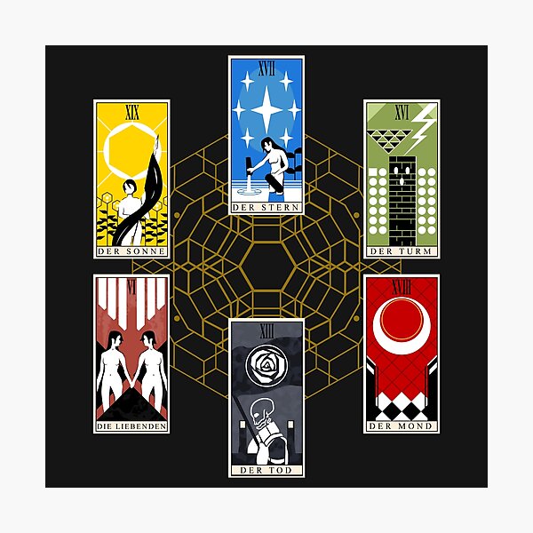 Item preview, Signalis Tarot Cards designed and sold by BitRadical.