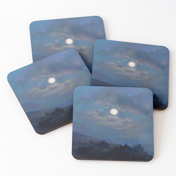 Item preview, Evening Moonlit Landscape designed and sold by CozyPixelFluff.