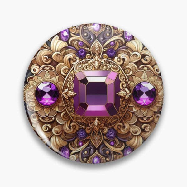 Item preview,  Luxury Floral Chain Digital Art In Purple designed and sold by mymagicstoreus.