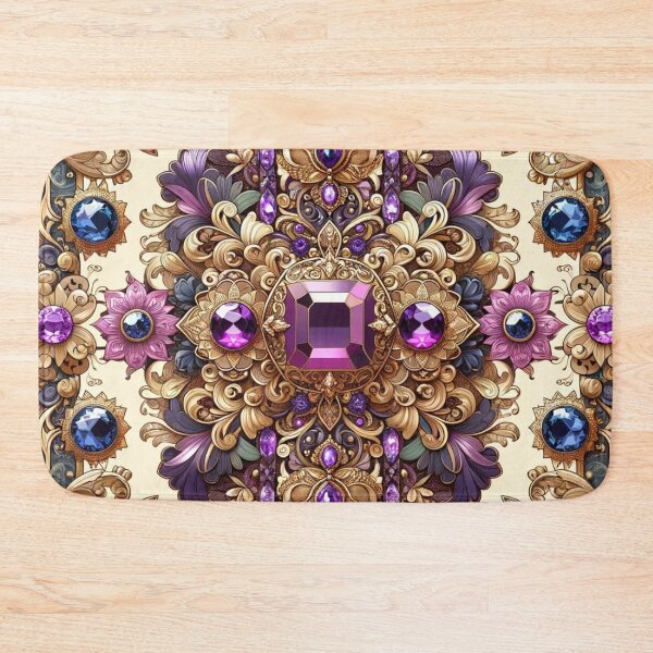 Item preview,  Luxury Floral Chain Digital Art In Purple designed and sold by mymagicstoreus.