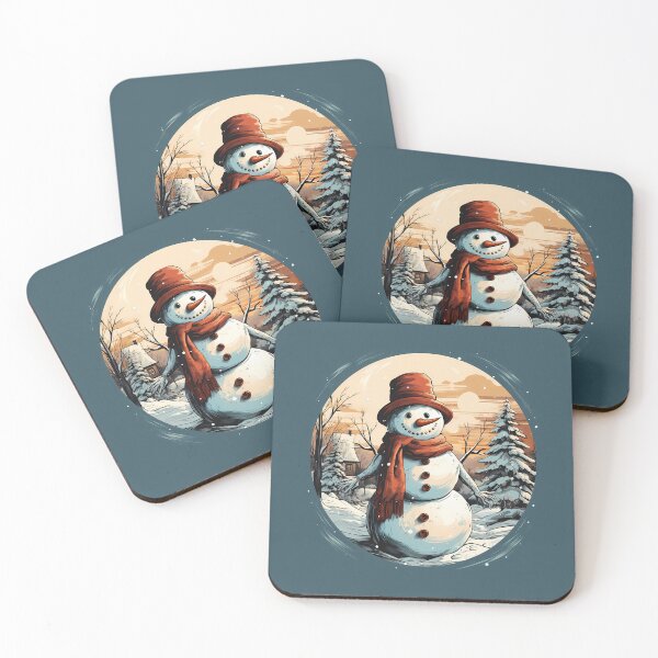 Item preview, Merry Christmas Snowman designed and sold by NOTRE-BONHEUR.