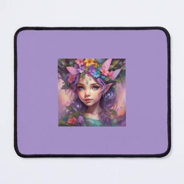 Item preview, Little Girl Elf With Purple Hair designed and sold by FlutterbyFairy.