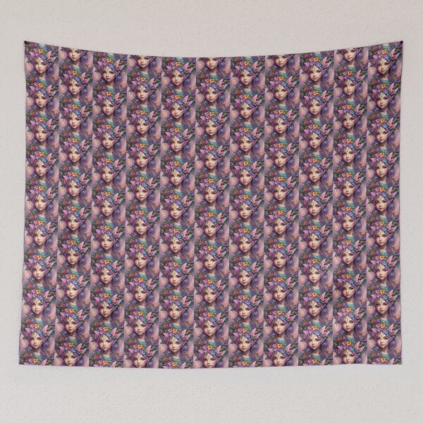 Item preview, Little Girl Elf With Purple Hair designed and sold by FlutterbyFairy.