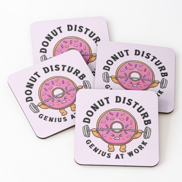 Item preview, Cute Donut Lifting Barbell Donuts At Work Out Fitness Humor designed and sold by fooderiffic.