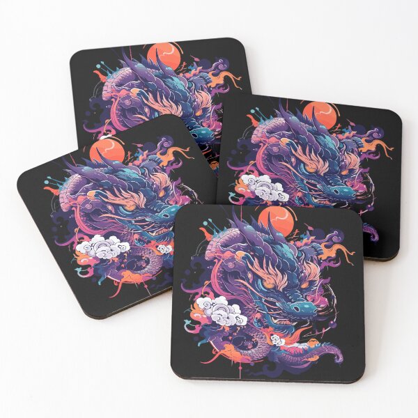 Item preview, Japanese violet dragon designed and sold by TheRealmWithin.
