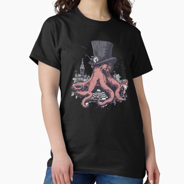 Vista previa del artículo con la obra «Pulpo grande con sombrero de copa en Londres», diseñado y vendido por TheRealmWithin.