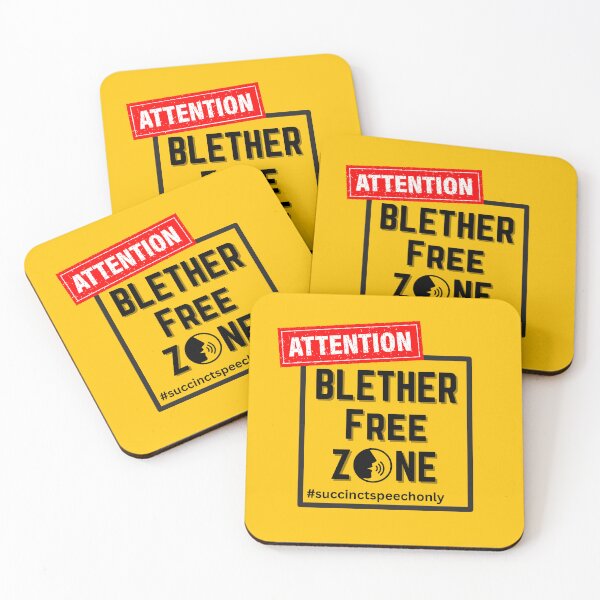 Item preview, ATTENTION - BLETHER FREE ZONE. designed and sold by MPC-Mince-Pies.
