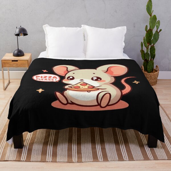 Item preview, "Pizza Please!" cute mouse with pizza designed and sold by Culmika.