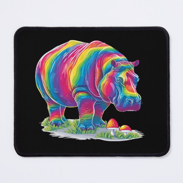 Item preview, Rainbow hippo designed and sold by TheRealmWithin.