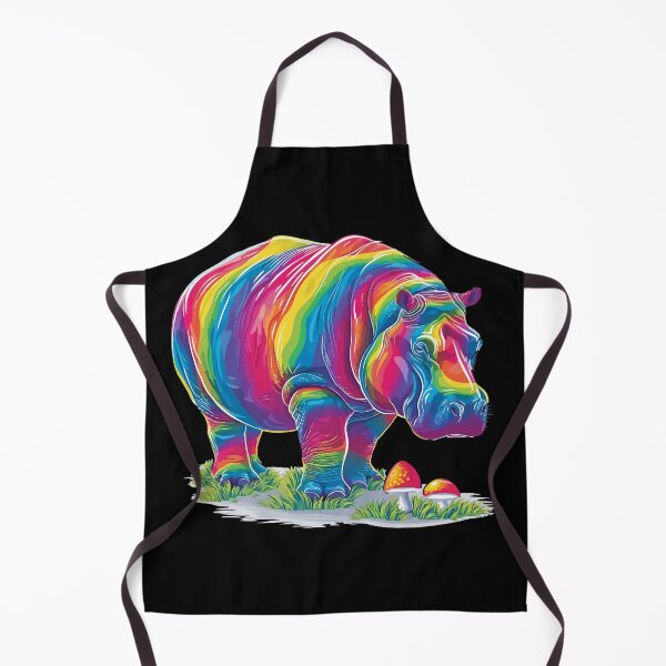 Item preview, Rainbow hippo designed and sold by TheRealmWithin.
