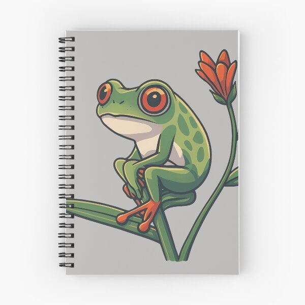 Item preview, Frog Chilling on Flower designed and sold by Nikodepa.