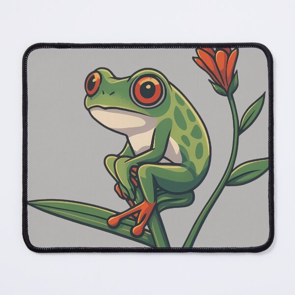 Item preview, Frog Chilling on Flower designed and sold by Nikodepa.