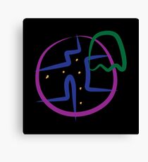 Pac Man Style Canvas Print