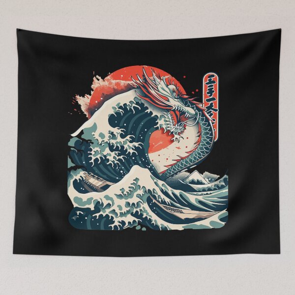 Item preview, Water japanese dragon designed and sold by TheRealmWithin.
