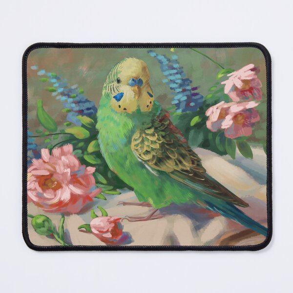 Item preview, Green Budgie designed and sold by Lily Mailloux.
