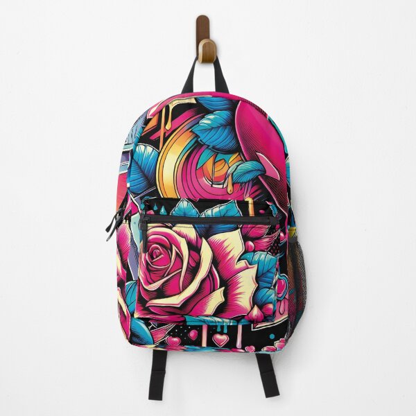 Item preview, 80s pop art t-shirts roses and heart designed and sold by PrintyArts.