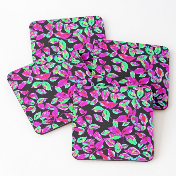 Item preview, Vivid Neon Leaves: Color Symphony designed and sold by Health And Fitness Posts e-Store.