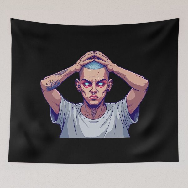 Item preview, Young tattooed man designed and sold by TheRealmWithin.