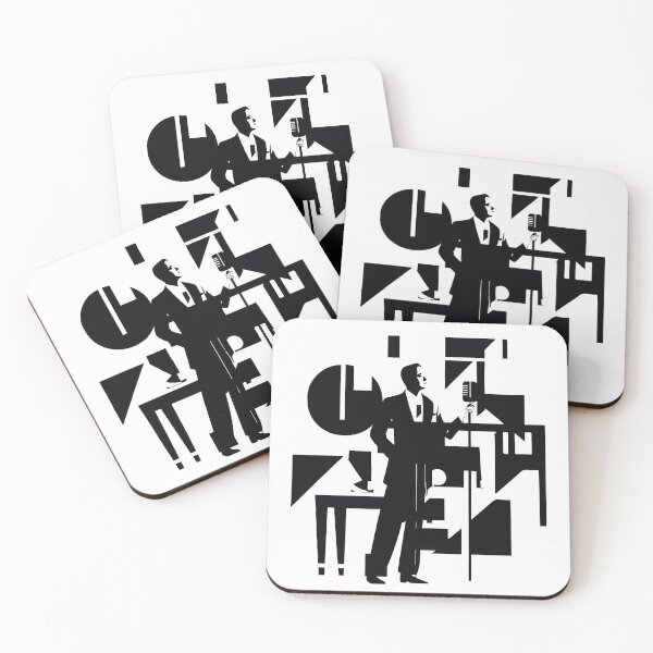 Item preview,  featuring a classic swing singer's silhouette designed and sold by DrawHandArt.