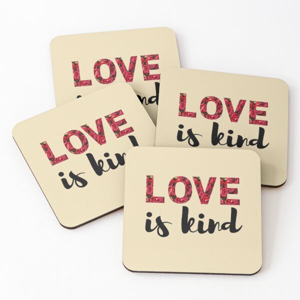 Item preview, Love is kind rose graphic text designed and sold by neliswaj.