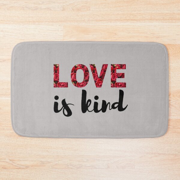 Item preview, Love is kind rose graphic text designed and sold by neliswaj.