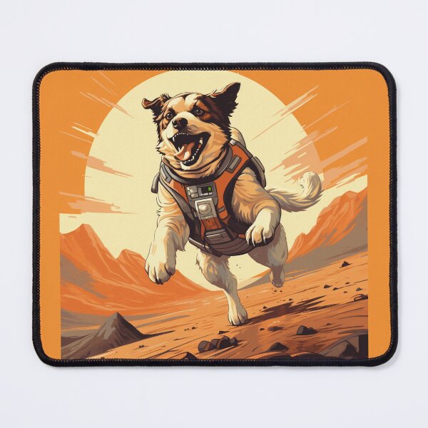 Item preview, Mars Space Dog Stickers Galactic Wonders Vibrant Space and Planet Sticker Collection Isabella designed and sold by UncleFizziwigs.
