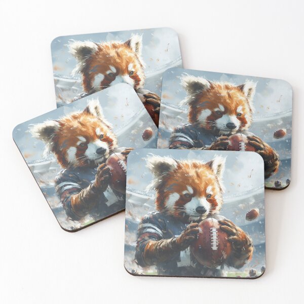Item preview, Focused Red Panda as an American Football Player designed and sold by Sp3ctrumOfColor.
