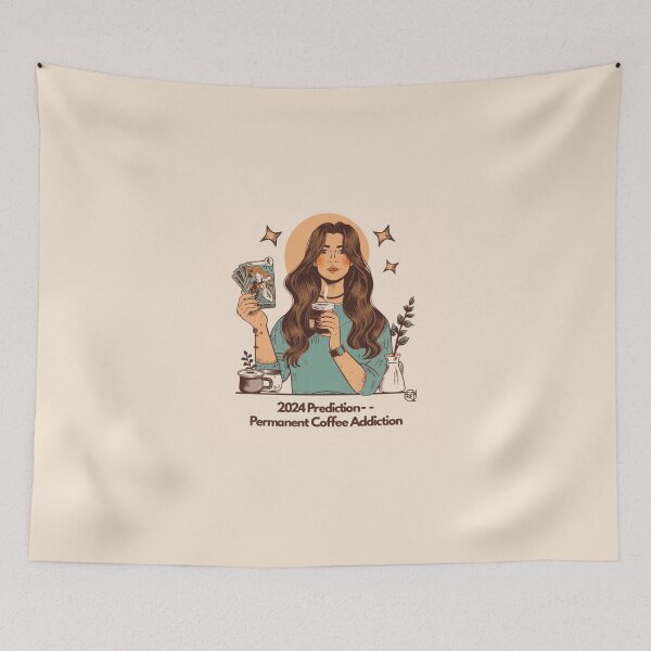 Item preview, 2024 Prediction- Permanent Coffee Addiction designed and sold by GodGoddess.